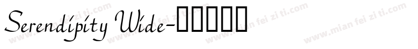 Serendipity Wide字体转换